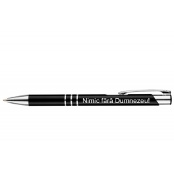 Pix metalic negru gravat, Nimic fara Dumnezeu 